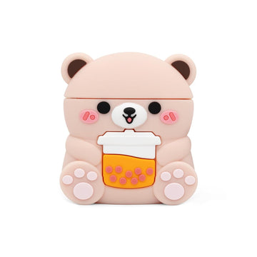Boba Tea Bear Airpods Case¡ªSoft PVC