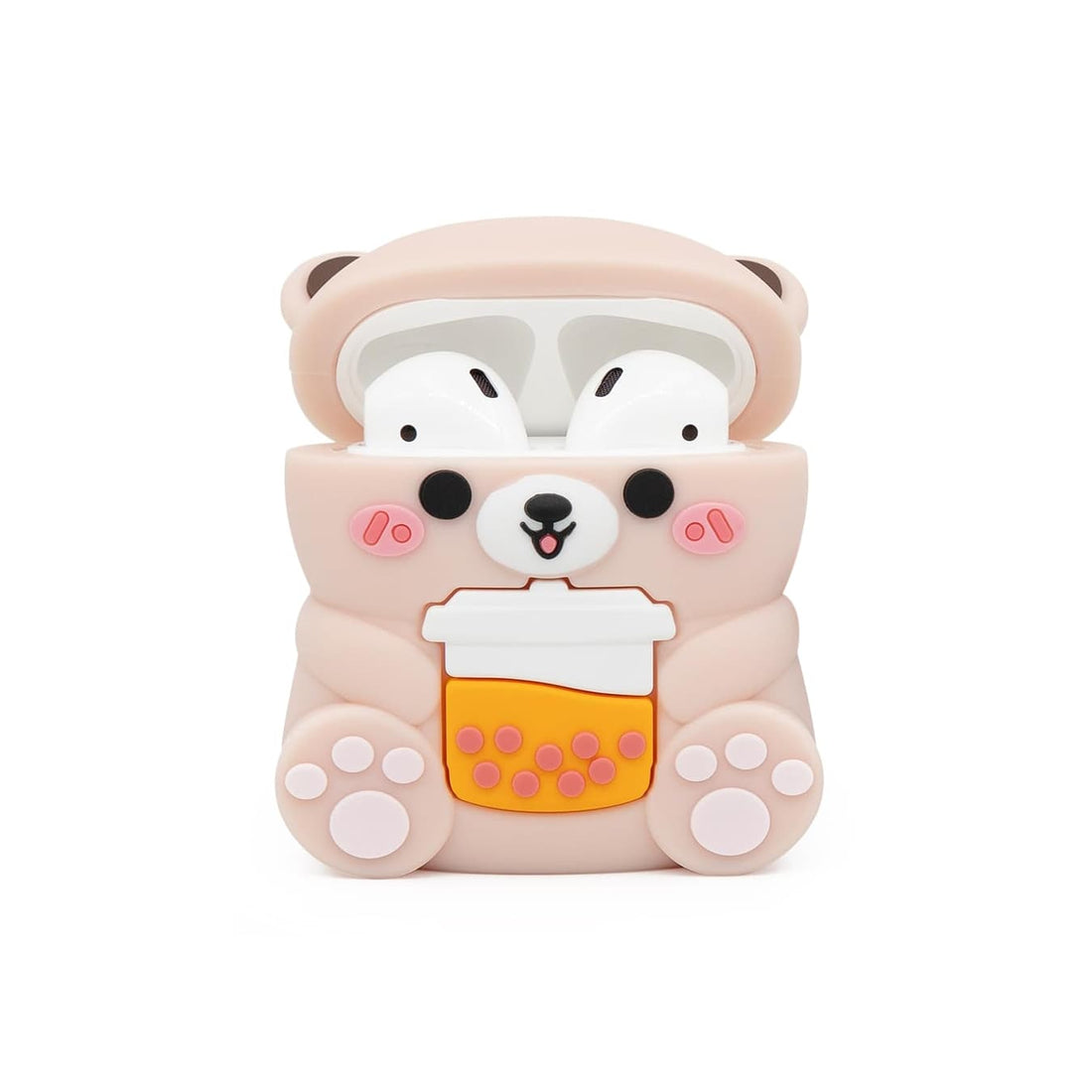 Boba Tea Bear Airpods Case¡ªSoft PVC