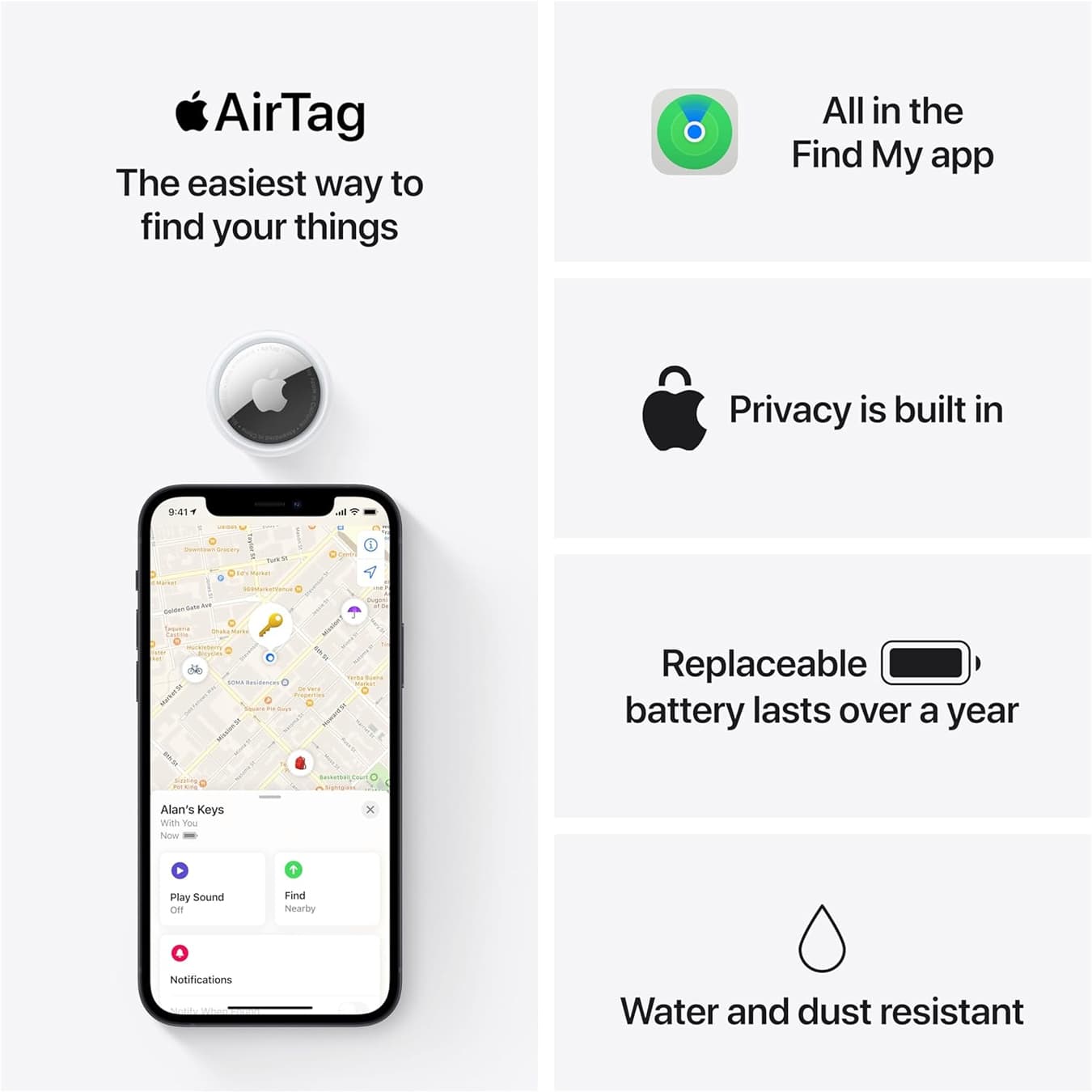 AirTag with 1¡ªYear Warranty