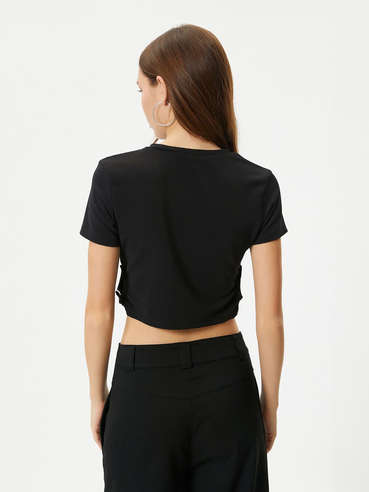 Slim Fit Basic Unpatterned T-shirt