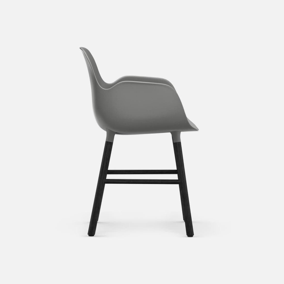 Form Armchair Wood Base¡ªGray
