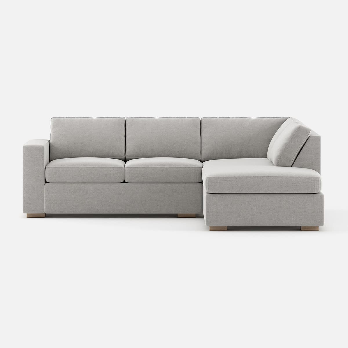 Glozin II Sectional Sofa in Latex¡ªGray