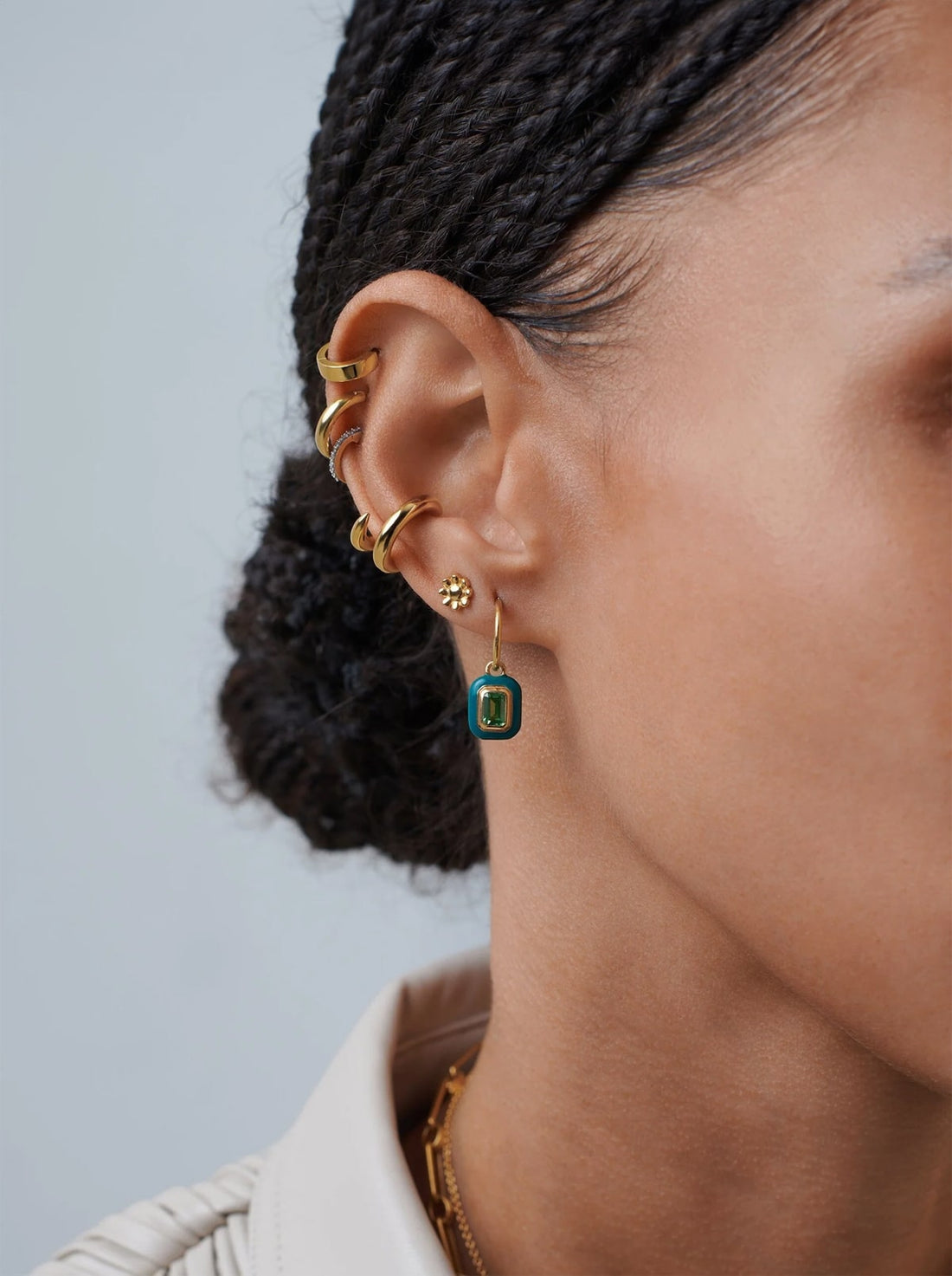 Charm Mini Hoop Earrings