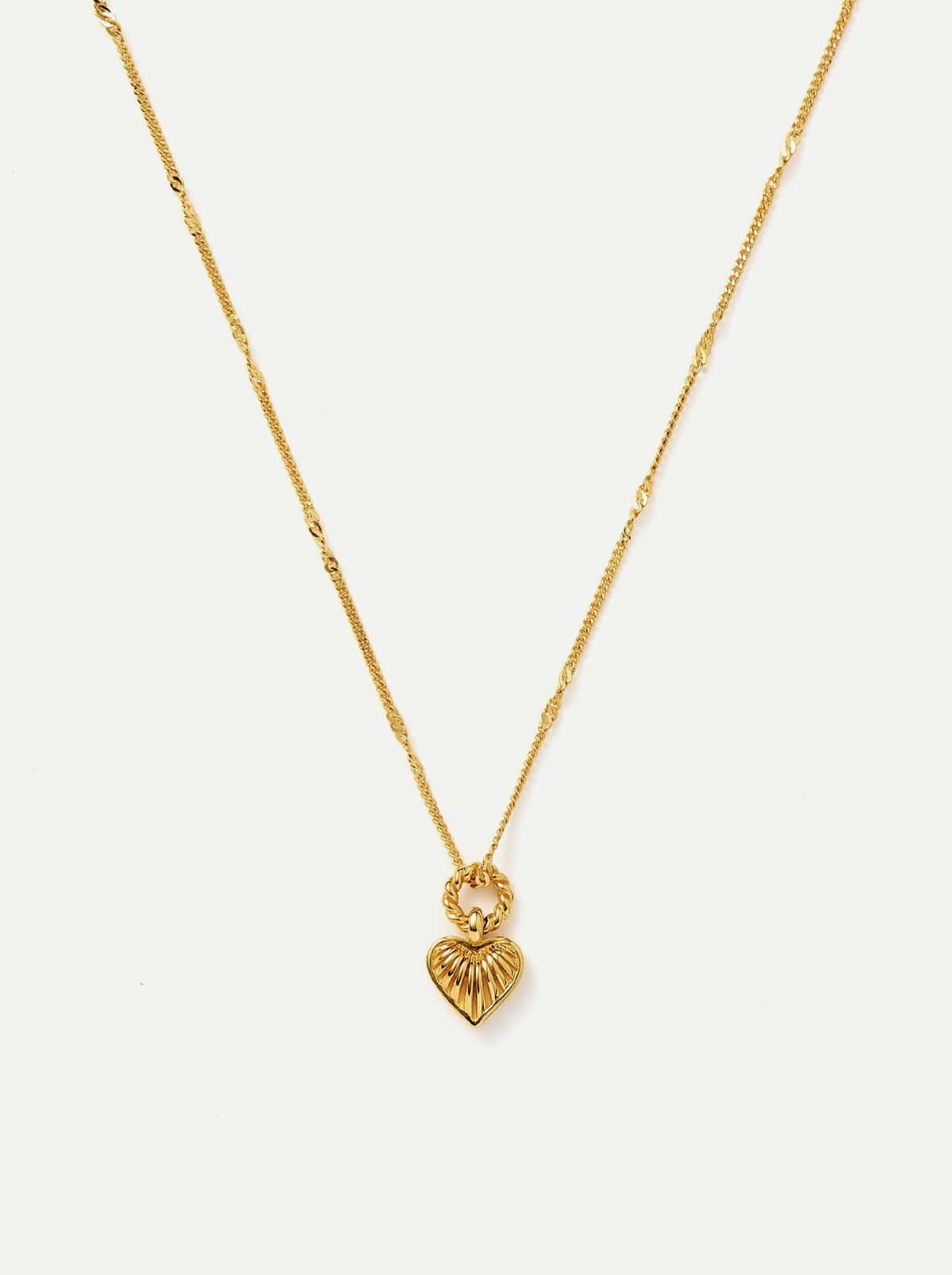Heart Charm Pendant Necklace