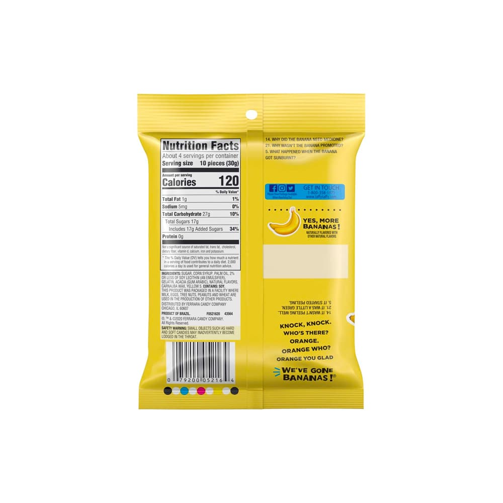 Laffy Taffy Mini Bars Banana 3.5 Oz¡ª150 gram