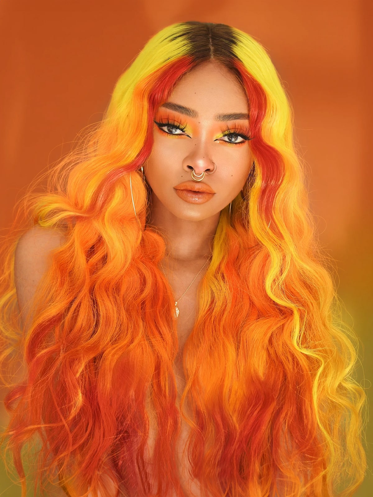 Haruko Fire¡ªFiery Ombre Wig