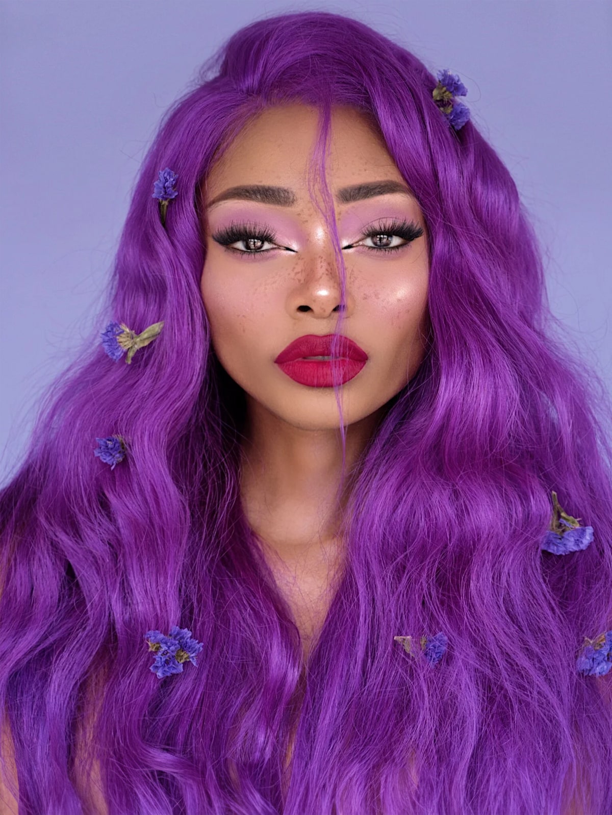 Spotlight¡ªViolet Flame Glam Wig