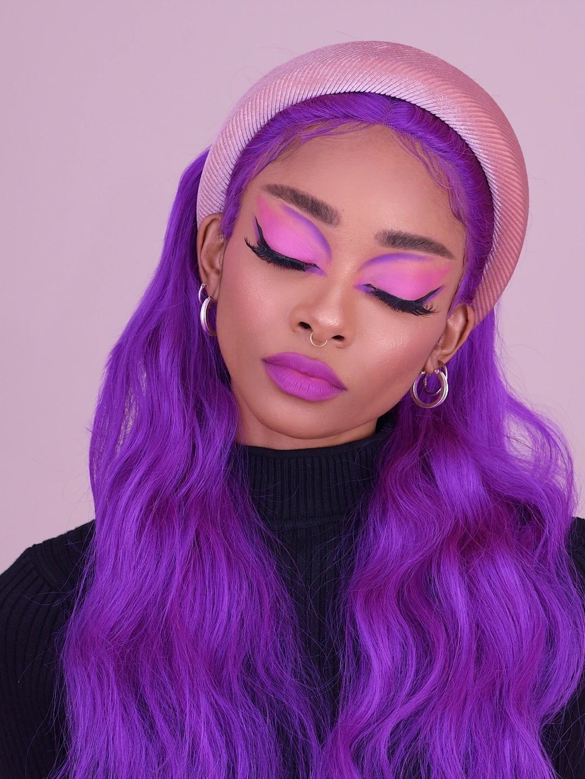 Spotlight¡ªViolet Flame Glam Wig