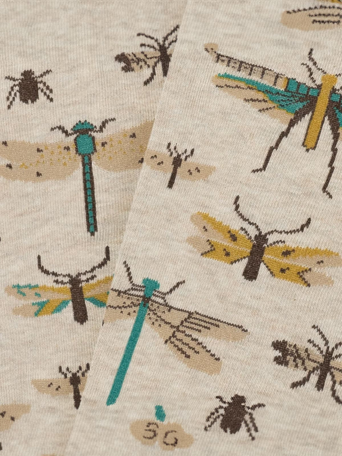 Beige Insects Sock