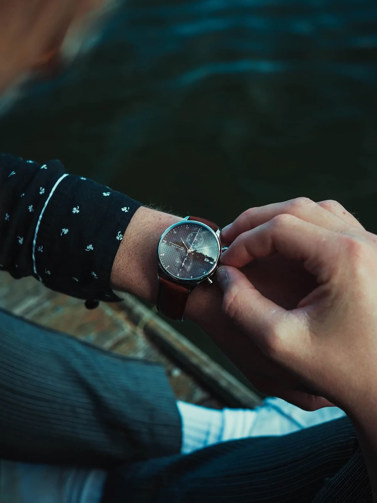 1814 Chronograph - Steel/Blue Turtle