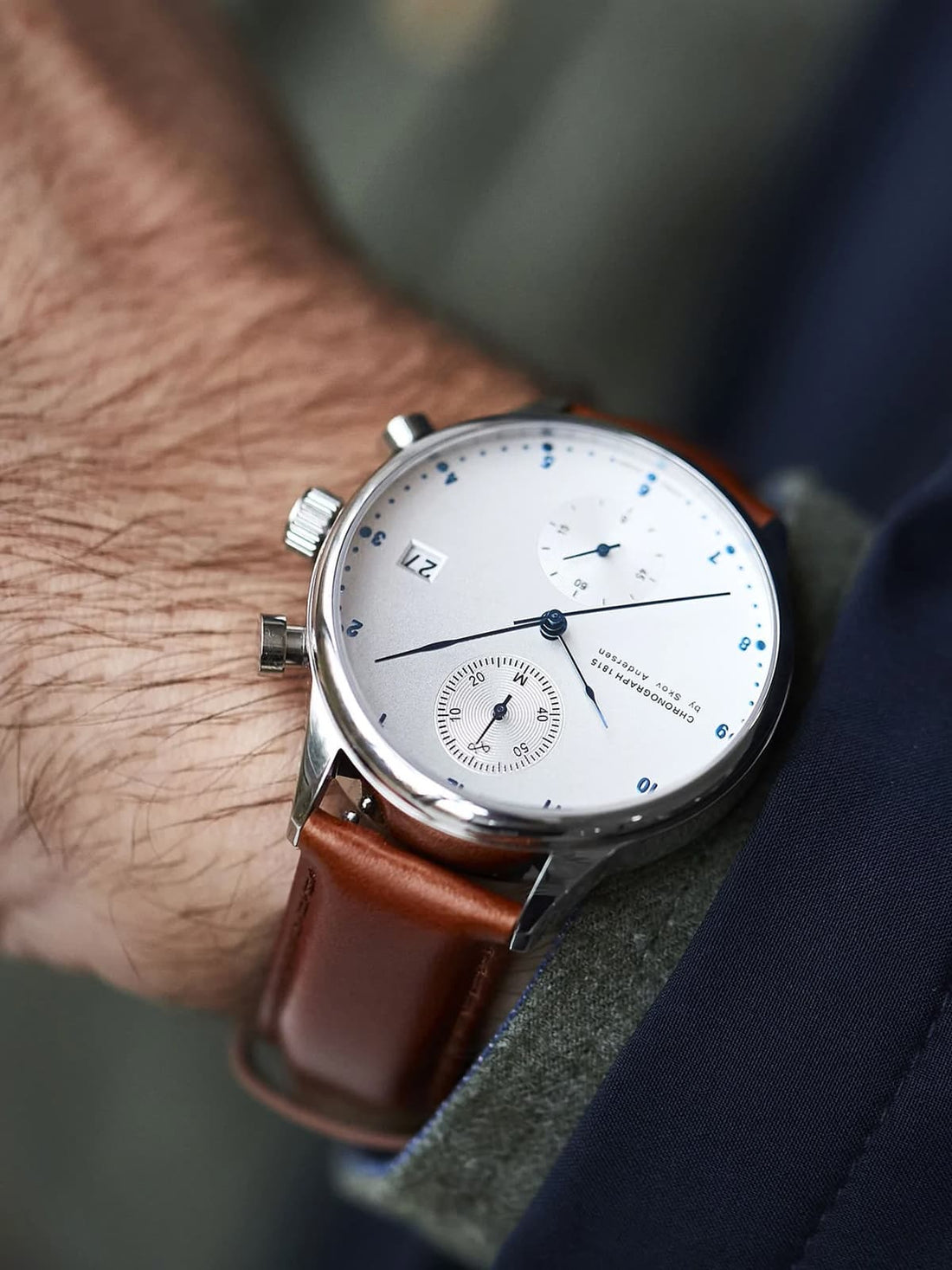 1840 Chronograph - Steel/Brown
