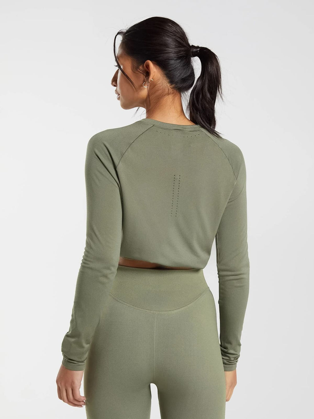 Sweat Long Sleeve Crop Top